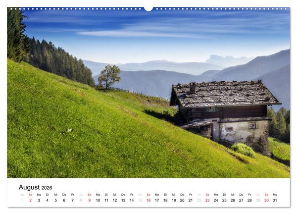 Produktbild: Bergbauernh&ouml;fe im Ultental (Wandkalender 2026 DIN A2 quer), CALVENDO Monatskalender
