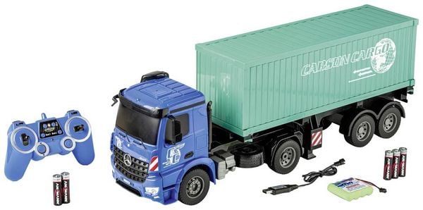 Carson Modellsport MB Arocs mit Container 1:20 RC Einsteiger Funktionsmodell LKW