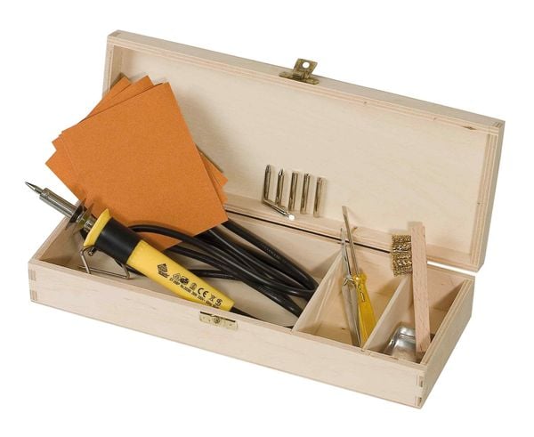 Produktbild: PEBARO 0285 - Brandmal-Set in praktischer Holzbox, Brandmalerei