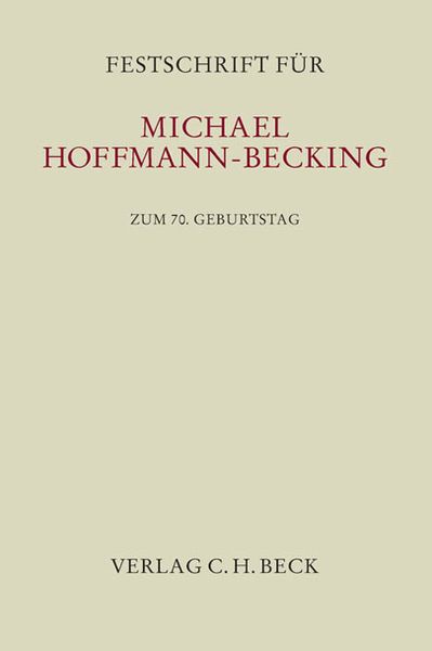 Produktbild: Festschrift f&uuml;r Michael Hoffmann-Becking zum 70. Geburtstag