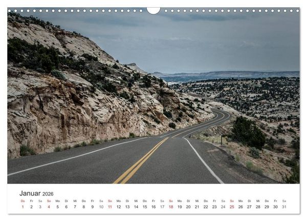 Produktbild: USA Roads (Wandkalender 2026 DIN A3 quer), CALVENDO Monatskalender
