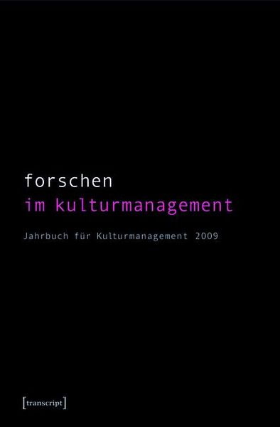 Produktbild: Forschen im Kulturmanagement