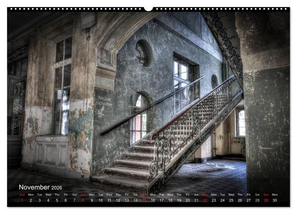 Produktbild: Lost Places HDR Beelitz II (High Quality Premium Wall Calendar 2026 DIN A2 landscape),CALVENDO 12 Month Wall Calendar