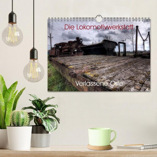 Produktbild: Verlassene Orte - Die Lokomotivwerkstatt (Wandkalender 2027 DIN A4 quer), CALVENDO Monatskalender