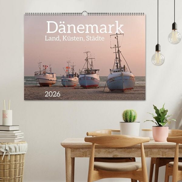 Produktbild: D&auml;nemark - Land, K&uuml;sten, St&auml;dte (Wandkalender 2026 DIN A2 quer), CALVENDO Monatskalender
