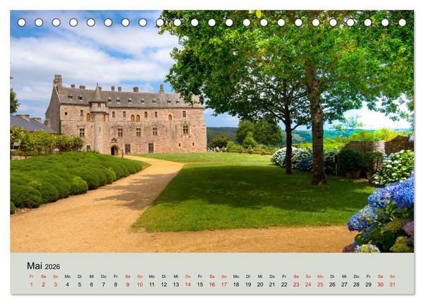 Produktbild: Frankeichs Bauwerke - Schl&ouml;ser und Burgen in der Grand Nation (Tischkalender 2026 DIN A5 quer), CALVENDO Monatskalender