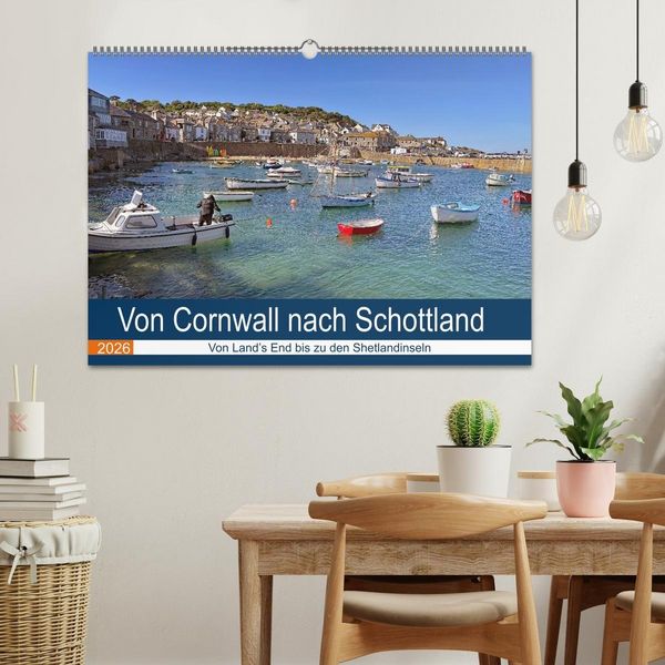 Produktbild: Von Cornwall nach Schottland (Wandkalender 2026 DIN A2 quer), CALVENDO Monatskalender