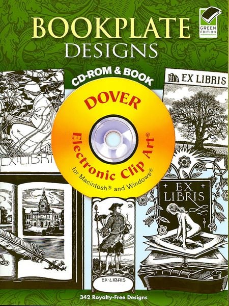 Dover Publications Inc. Bookplate Designs Green/e W/cd