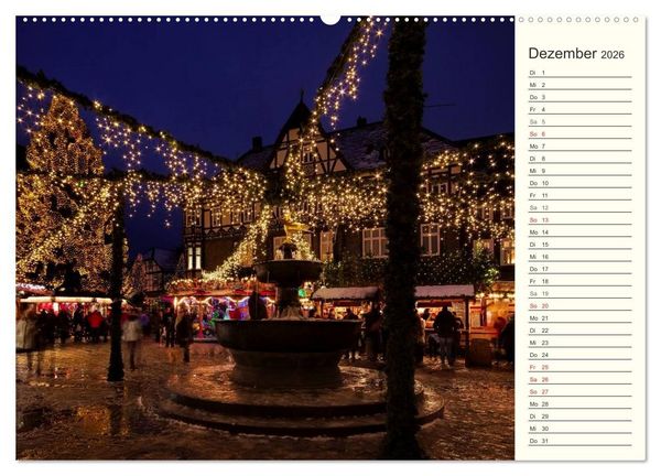 Produktbild: Goslar - Hanse- und Kaiserstadt im Harz (Wandkalender 2026 DIN A2 quer), CALVENDO Monatskalender