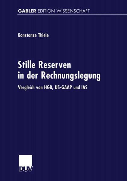 Produktbild: Stille Reserven in der Rechnungslegung