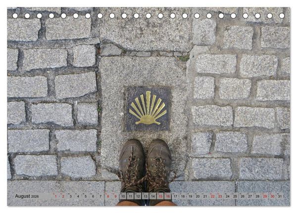 Produktbild: Von Porto nach Santiago de Compostela (Tischkalender 2026 DIN A5 quer), CALVENDO Monatskalender