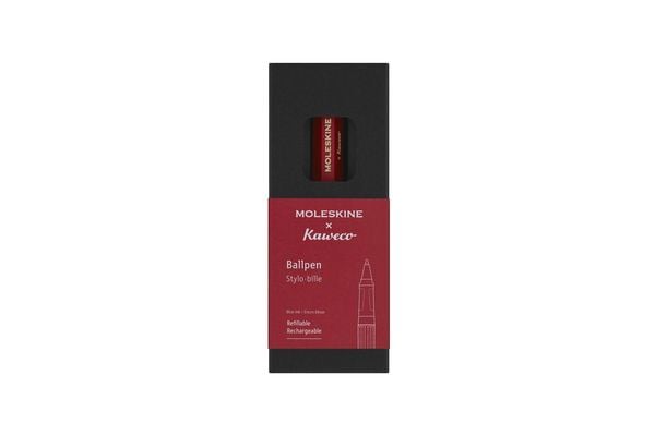 Produktbild: Moleskine Kaweco Ballpoint Pen, Red, Medium Point (0.7 MM), Blue Ink