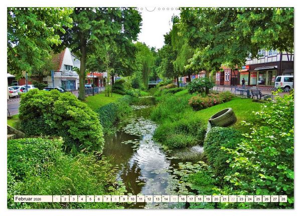 Produktbild: Rotenburg - Die bunte Stadt an der W&uuml;mme (hochwertiger Premium Wandkalender 2026 DIN A2 quer), Kunstdruck in Hochglanz