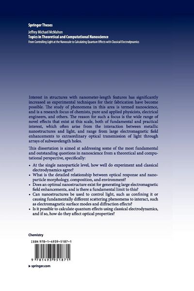 Produktbild: Topics in Theoretical and Computational Nanoscience