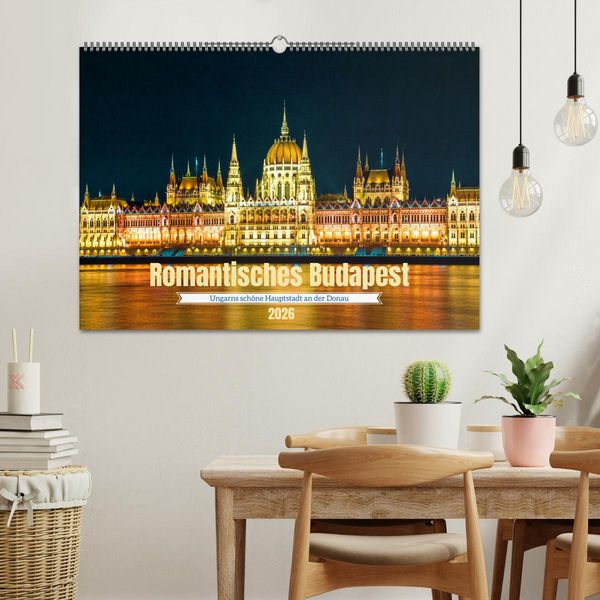 Produktbild: Romantisches Budapest - Ungarns sch&ouml;ne Hauptstadt an der Donau (Wandkalender 2026 DIN A2 quer), CALVENDO Monatskalender