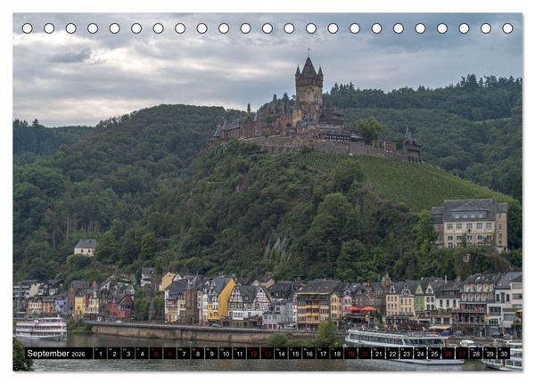 Produktbild: Die Mosel zwischen Bremm und Koblenz (Tischkalender 2026 DIN A5 quer), CALVENDO Monatskalender