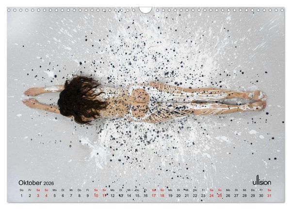 Produktbild: Akt in Farbe &ndash; schwarzwei&szlig; (Wandkalender 2026 DIN A3 quer), CALVENDO Monatskalender