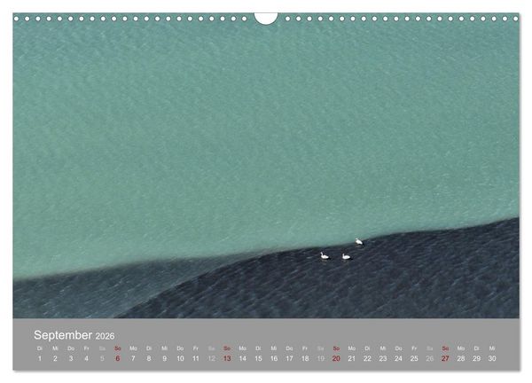 Produktbild: Naturkunst - Luftbilder (Wandkalender 2026 DIN A3 quer), CALVENDO Monatskalender