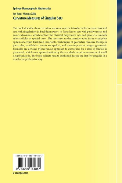 Produktbild: Curvature Measures of Singular Sets