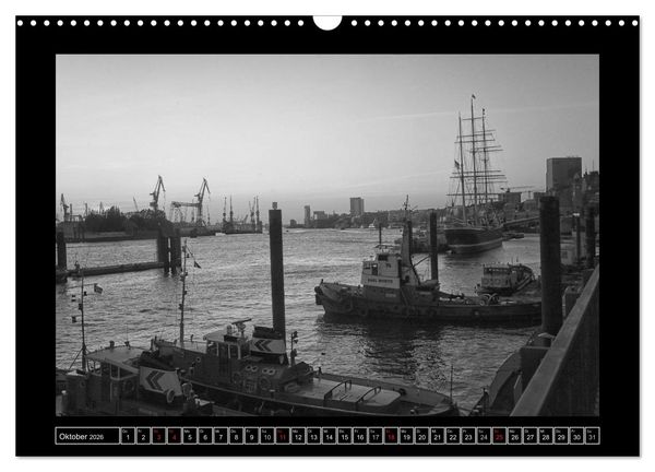 Produktbild: Hamburg Kuntergrau (Wandkalender 2026 DIN A3 quer), CALVENDO Monatskalender