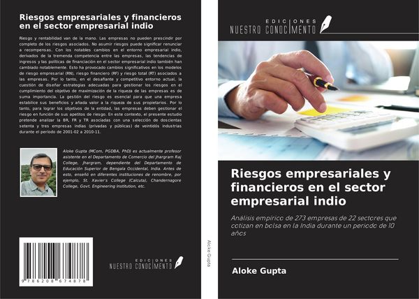 Produktbild: Riesgos empresariales y financieros en el sector empresarial indio