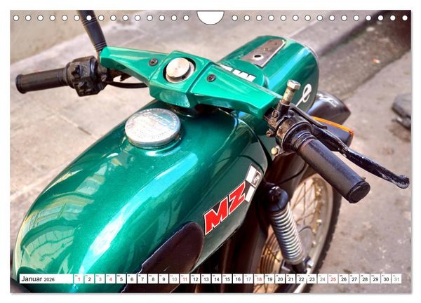 Produktbild: Motorrad-Legende MZ TS 150 - Ein Exportschlager der DDR (Wandkalender 2026 DIN A4 quer), CALVENDO Monatskalender