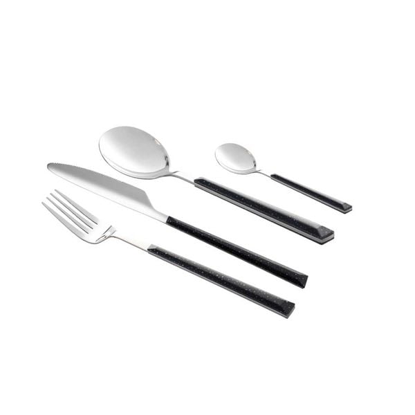Produktbild: Neuetischkultur Besteck-Set 24-teilig Marble Black