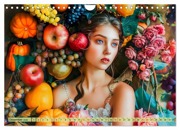 Produktbild: Obstk&ouml;nigin - Fruchtig, floral und voller Sch&ouml;nheit (Wandkalender 2026 DIN A4 quer), CALVENDO Monatskalender