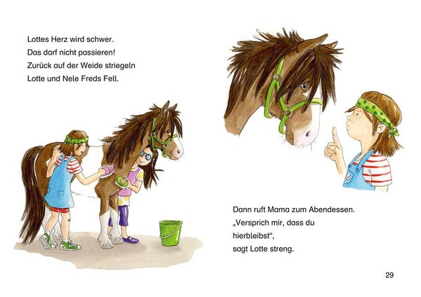 Produktbild: Lesel&ouml;wen 1. Klasse - Zwei Freundinnen und ein freches Pony