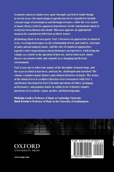 Produktbild: Rethinking Music