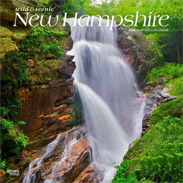 Produktbild: New Hampshire Wild & Scenic 2026 12 X 24 Inch (Hanging) Monthly Square Wall Calendar Plastic-Free