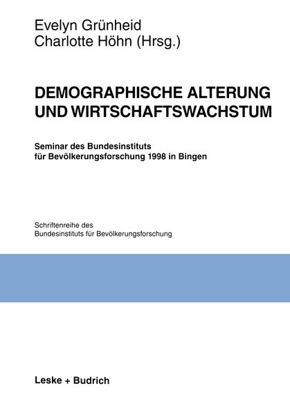 Produktbild: Demographische Alterung und Wirtschaftswachstum