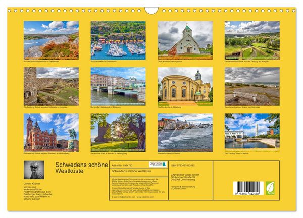 Produktbild: Schwedens sch&ouml;ne Westk&uuml;ste (Wandkalender 2026 DIN A3 quer), CALVENDO Monatskalender