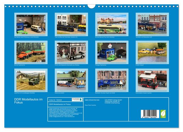Produktbild: DDR Modellautos im Fokus (Wandkalender 2026 DIN A3 quer), CALVENDO Monatskalender
