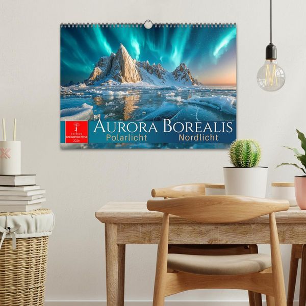 Produktbild: Aurora Borealis - Polarlicht Nordlicht (Wandkalender 2026 DIN A3 quer), CALVENDO Monatskalender