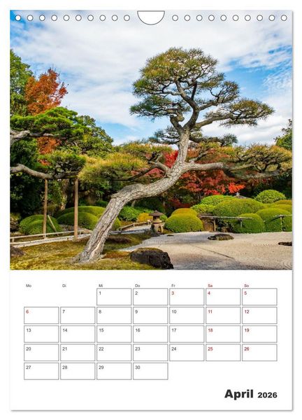 Produktbild: Herbst im japanischen Garten (Wandkalender 2026 DIN A4 hoch), CALVENDO Monatskalender