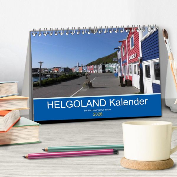 Produktbild: Helgoland Kalender (Tischkalender 2026 DIN A5 quer), CALVENDO Monatskalender
