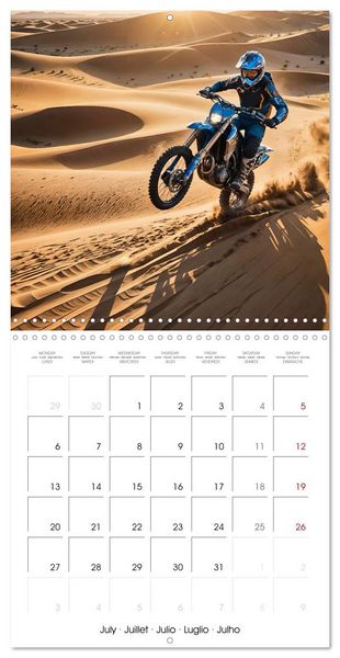 Produktbild: Ride the motocross thrill (Wall Calendar 2026 12 &times; 12 Inch) CALVENDO 12 Month Wall Calendar