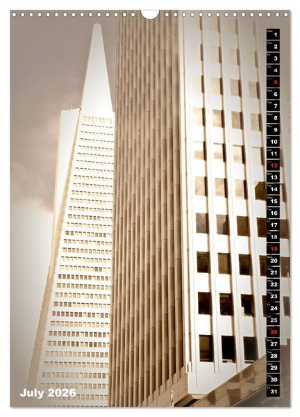 Produktbild: Lovely Town SAN FRANCISCO (Wall Calendar 2026 DIN A3 portrait), CALVENDO 12 Month Wall Calendar