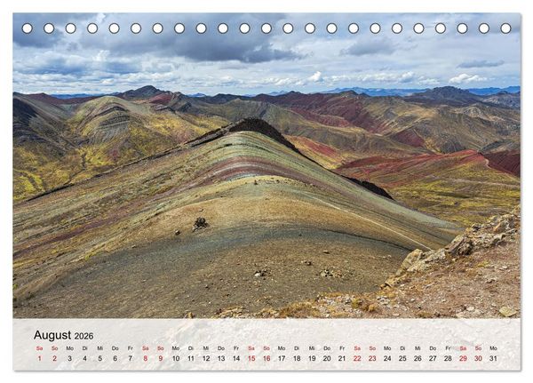 Produktbild: Entdecke S&uuml;damerika: Monat f&uuml;r Monat (Tischkalender 2026 DIN A5 quer), CALVENDO Monatskalender