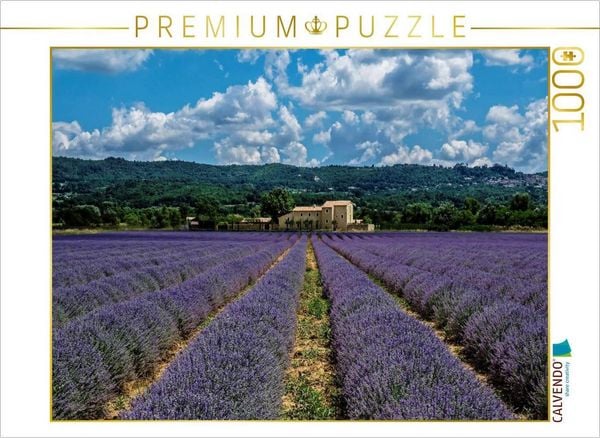 Produktbild: CALVENDO Puzzle Provence - Bl&uuml;hende Lavendelfelder | 1000 Teile Lege-Gr&ouml;&szlig;e 64x48cm Foto-Puzzle f&uuml;r gl&uuml;ckliche Stunden
