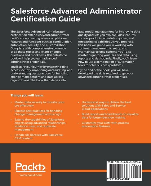 Produktbild: Salesforce Advanced Administrator Certification Guide
