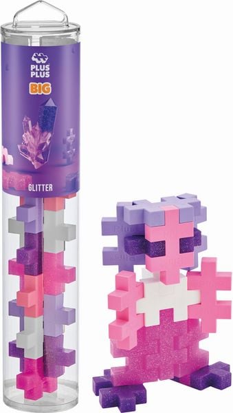 Produktbild: PLUS PLUS - 15 Kreativ Bausteine BIG Glitzer