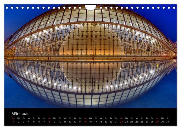 Produktbild: Moderne Architektur in Valencia (Wandkalender 2026 DIN A4 quer), CALVENDO Monatskalender