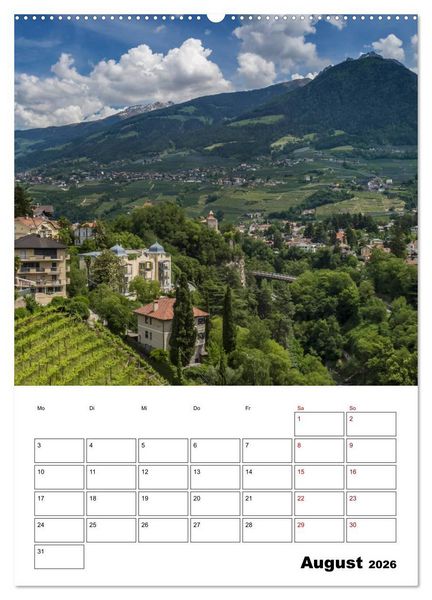 Produktbild: MERAN Terminplaner (hochwertiger Premium Wandkalender 2026 DIN A2 hoch), Kunstdruck in Hochglanz