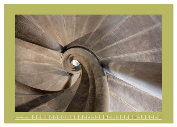 Produktbild: Treppenblicke &ndash; Kunstvolle Perspektiven im Alltag (Wandkalender 2026 DIN A4 quer), CALVENDO Monatskalender