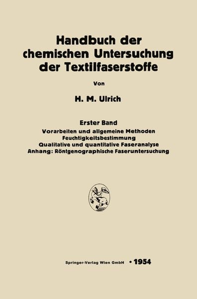 Produktbild: Handbuch der chemischen Untersuchung der Textilfaserstoffe