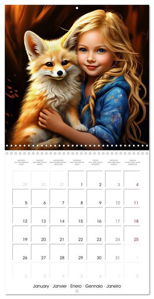 Produktbild: Children and Pets (Wall Calendar 2026 12 &times; 12 Inch) CALVENDO 12 Month Wall Calendar