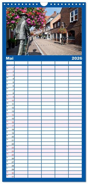 Produktbild: Familienplaner 2026 - Venlo mit 5 Spalten (Wandkalender, 21 x 45 cm) CALVENDO