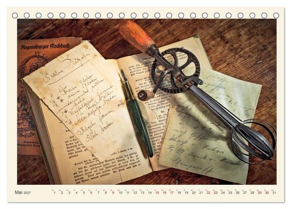 Produktbild: Handschriftlich (Tischkalender 2027 DIN A5 quer), CALVENDO Monatskalender